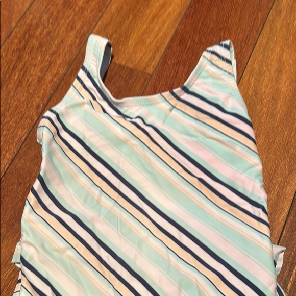 Pink and Blue One Piece Swimsuit with Classic Tank Style - Picture 2 of 5